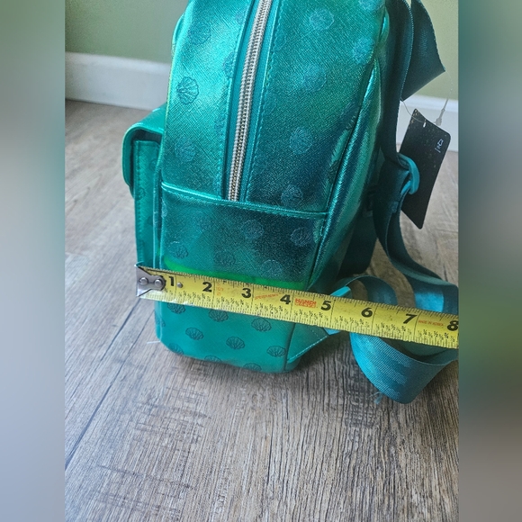 Disney's The Little Mermaid Ariel Mini Backpack with Shell Emboss - Picture 11 of 12